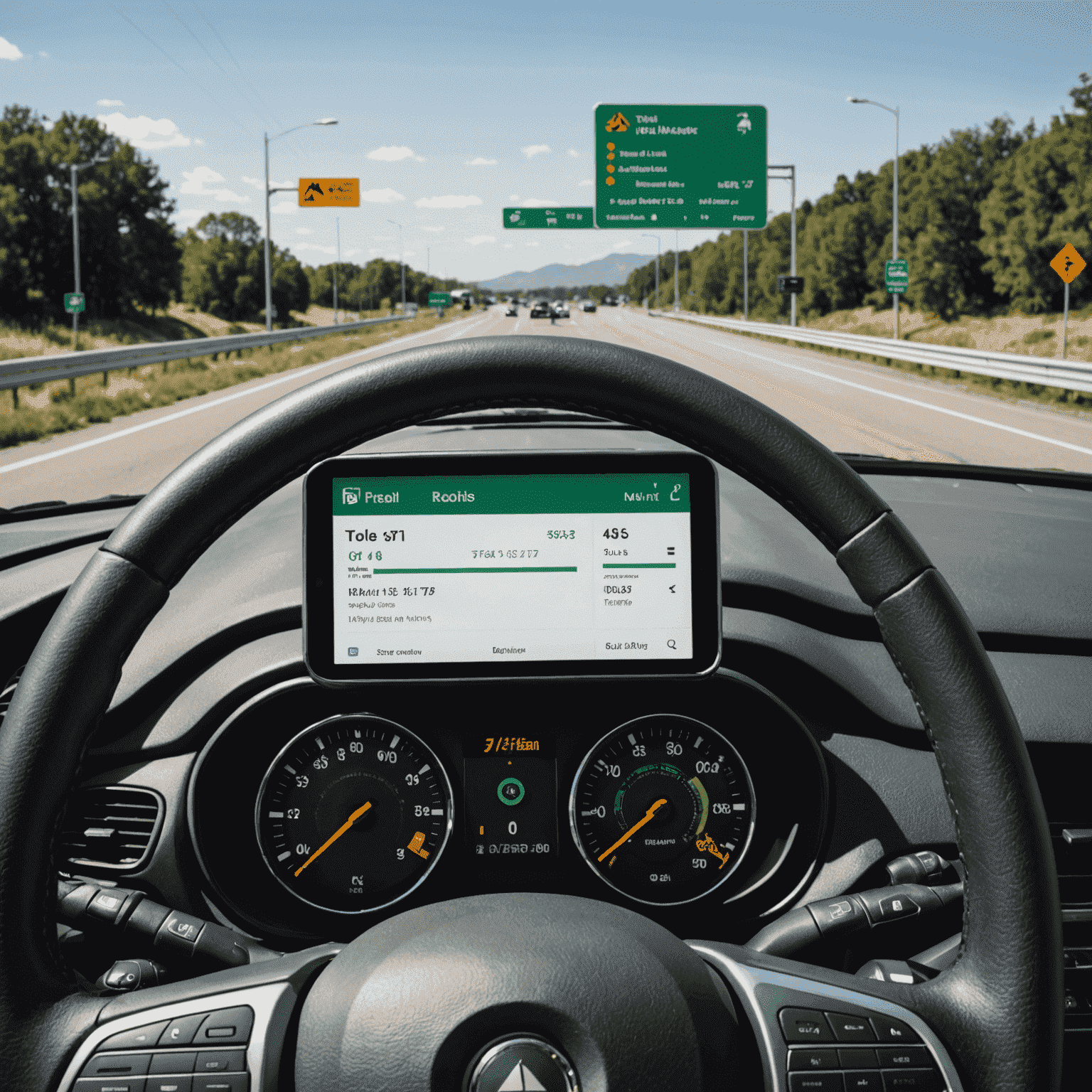 A dashboard interface showing toll road account details, transaction history, and personal information update options